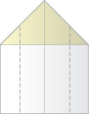 Step 4: Fold the two sides EQUALLY in to the center line along the d - Flying Fish Paper Airplane